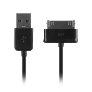 Forever Galaxy TAB 30 pin USB Data Cable Black