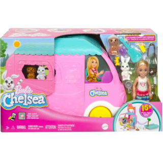 Barbie Mattel HNH90 Camper Chelsea Spēļu Komplekts