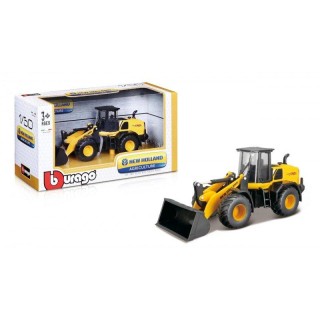 Bburago New Holland W170D contruction / Būvniecības traktors ar kausu / Bērnu 1:50