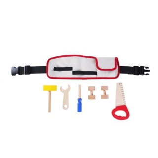 EcoToys toolbelt with wooden tools