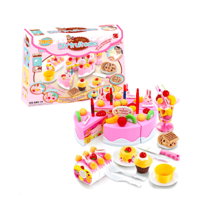 RoGer Interactive Birthday CAKE with 75 Items
