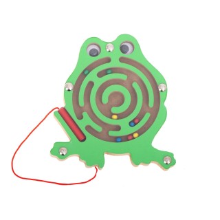 RoGer Magnetic Ball Labyrinth with LED sound Frog Green