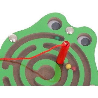 RoGer Magnetic Ball Labyrinth with LED sound Frog Green