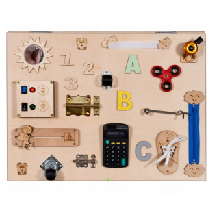 RoGer RO-4628 Wooden Sensory Manipulation Board for Kids
