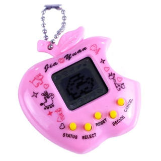 RoGer Virtual Digital pet with keychain Apple Pink