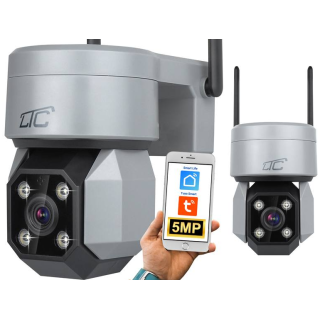 LTC LXKAM33 IP Camera E27 / IP65 / PTZ / 5Mpix / 230V
