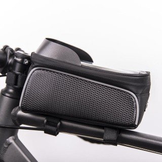 Mocco Ūdensnecaurlaidīga velosipēda rāmja soma ar ekranētu tālruņa turētāju