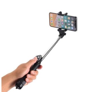 RoGer Selfie Stick + Tripod Stand with Bluetooth Remote Control