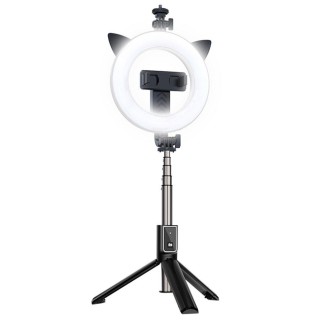 RoGer V3 Universal Selfie Stick with 3-Tone LED Lamp / Tripod Stand / Bluetooth Remote Control