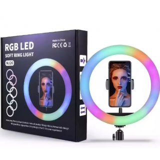 Wooco MJ26 Universal Tripod Stand for Selfie with RGB LED Lamp 26cm