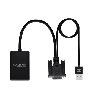PROMATE proLink-V2H VGA to HDMI Converter / USB Audio Адаптер