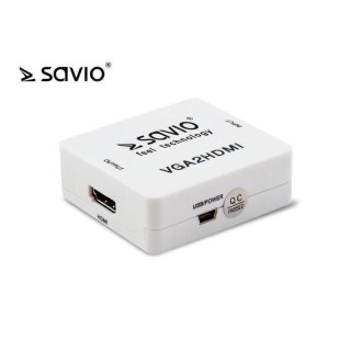 Savio CL-110 VGA2HDMI Adapter for signal converting from VGA to HDMI