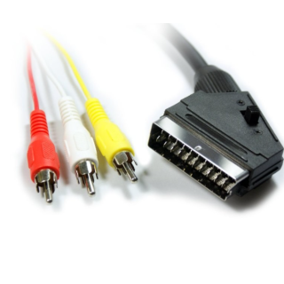 Gembird Scart IN/OUT-RCA Cable1.8m