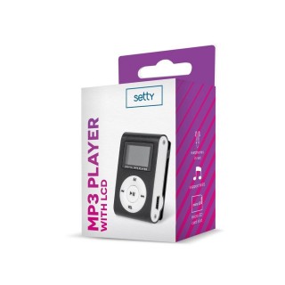 Setty MP3 Super Kompakts Atskaņotājs ar LCD ekrānu un microSD kartes slotu + Austiņas
