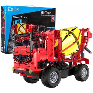 CaDa C51014W R/C Concrete Mixer Toy Car Collapsible constructor set 814 parts