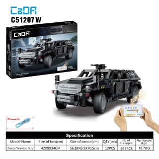 CaDa C51207W R/C SUV Toy Car Collapsible constructor set 581 Parts