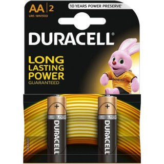 Duracell AA MN1500 Alkaline LR6 1.5V Batteries 2pcs