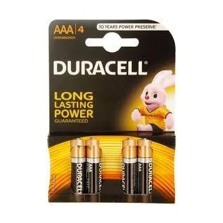 Duracell AAA MN2400 Alkaline LR03 1.5V Batteries 4pcs