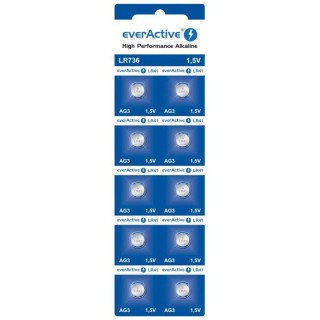 EverActive Alkaline LR736 AG3 / LR41 / 1.5V Batteries (10pcs)