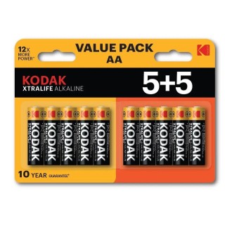 Kodak XTRALIFE Alkaline AA / 1.5V Батарея (10шт.)