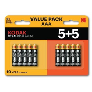 Kodak XTRALIFE Alkaline AAA / 1.5V Baterijas (10gb.)