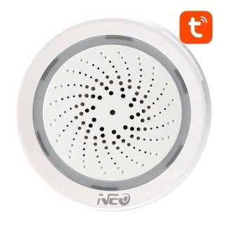 NEO NAS-AB02WT TUYA Smart Signalizācijā ar Mitruma Sensoru WiFi
