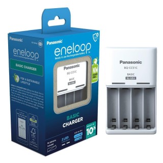 Panasonic Eneloop Batteries Charger + 4x AAA 800 mAh
