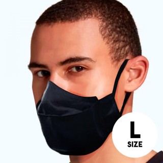 Mocco Textile two-layer reusable masks L size Black