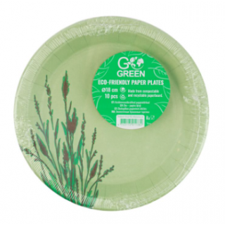 Go Green Paper Plates 22cm 10pcs