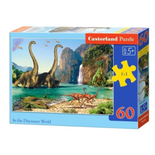 Castorland Dinozauru pasaule Puzzle 60gab