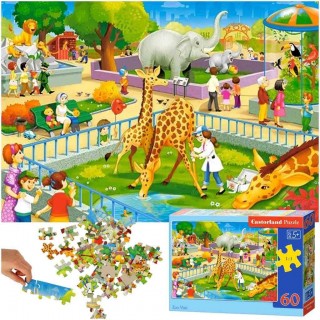 Castorland Zoo Safari Animals Puzzle 60pcs