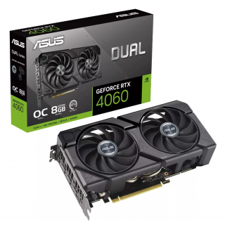 Asus Dual -RTX4060-O8G-EVO NVIDIA GeForce RTX 4060 8GB GDDR6 Grafiskās Karte