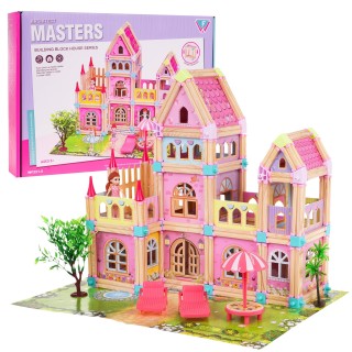 RoGer Wooden Doll House 183 pcs.