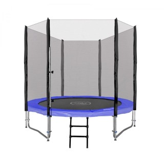 RoGer Trampoline with an External Safety Net and a Ladder 244cm