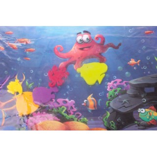 RoGer Piepūšamais Bērnu paklājiņš ar ūdeni / Astoņkājis /  62x45cm
