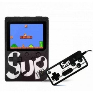 RoGer Retro mini Game console with 400 games / 3 inch color screen / TV output / Remote / Black