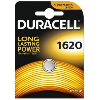 Duracell CR1620 Lithium 3V Tablet Battery