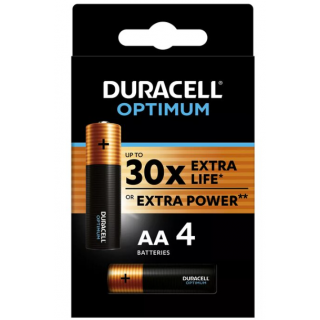 Duracell Optimum AA Alkaline Baterijas 4gab