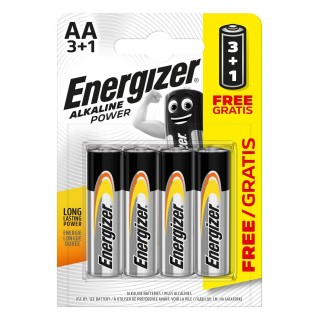 Energizer AA/LR6 Alkaline Power Baterijas 4gab.