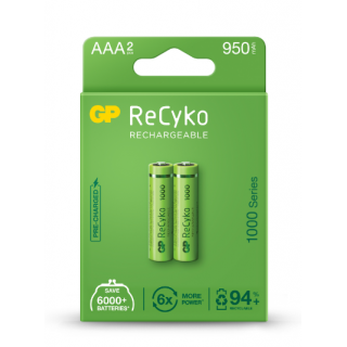 GP 100AAAHCE-2EB2 Rechargeable Batteries 2 x AAA 950mAh