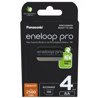 Panasonic Eneloop Pro Rechargeable Batteries 4xAA / 2500mAh