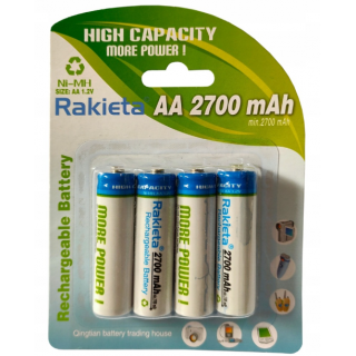 Rakieta Rechargeable Batteries AA / 4pcs. / 2700mAh