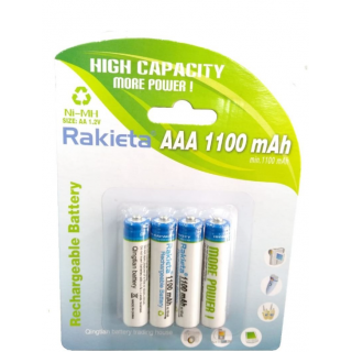 Rakieta Rechargeable Batteries AAA / 4pcs. / 1100mAh