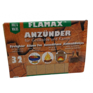 Flamax Экологически чистые кубики для зажигалок 32шт