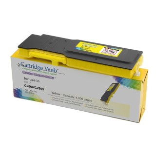 Toner cartridge Cartridge Web Yellow Dell 2660 replacement 593-BBBR 