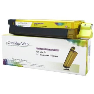 Toner cartridge Cartridge Web Yellow OKI C5800 replacement 43324421 