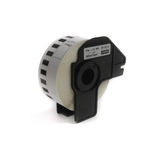 Labels JetWorld Replacement Brother DK Black on White 29mm*30.48m  DK22210, DK-22210, DK22.210 