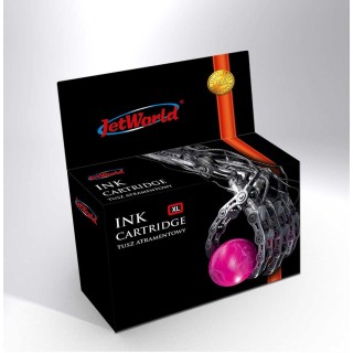 Ink Cartridge JetWorld  Magenta HP 711 remanufactured (indicates the ink level) CZ131A 