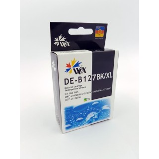 Ink cartridge Wox  Black Brother LC 127BK XL (with chip) replacement LC127XLBk 