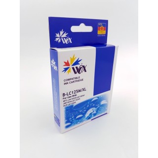Ink cartridge Wox  Magenta Brother LC 125M XL (with chip) replacement LC125XLM 